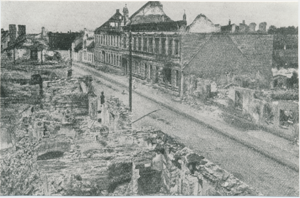 Stallupönen, Polnische Straße, Zerstörte Häuser