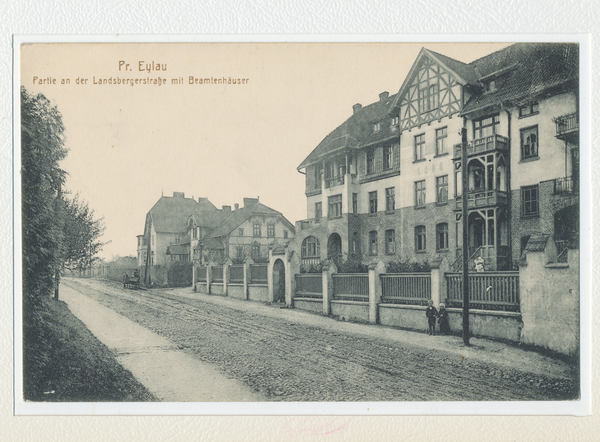 Preußisch Eylau, Landsbergerstraße mit Beamtenhäusern