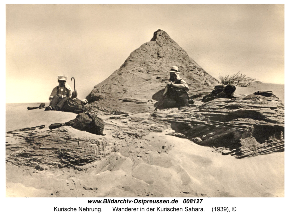 Kurische Nehrung, Wanderer in der Kurischen Sahara