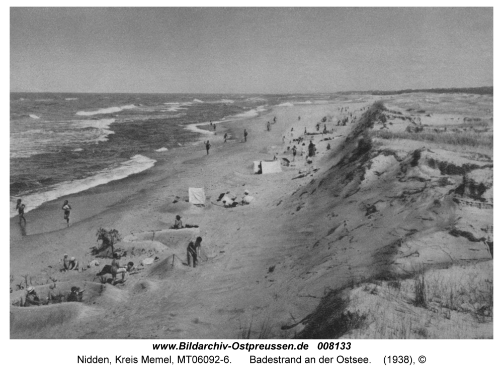 Nidden, Badestrand an der Ostsee