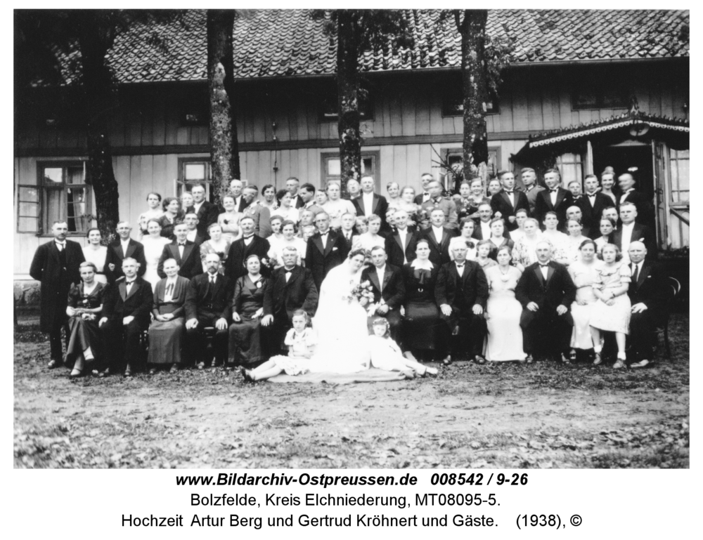 Bolzfelde15, Hochzeit Artur Berg und Gertrud Kröhnert und Gäste