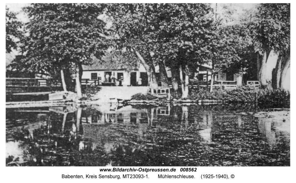 Babenten, Mühlenschleuse