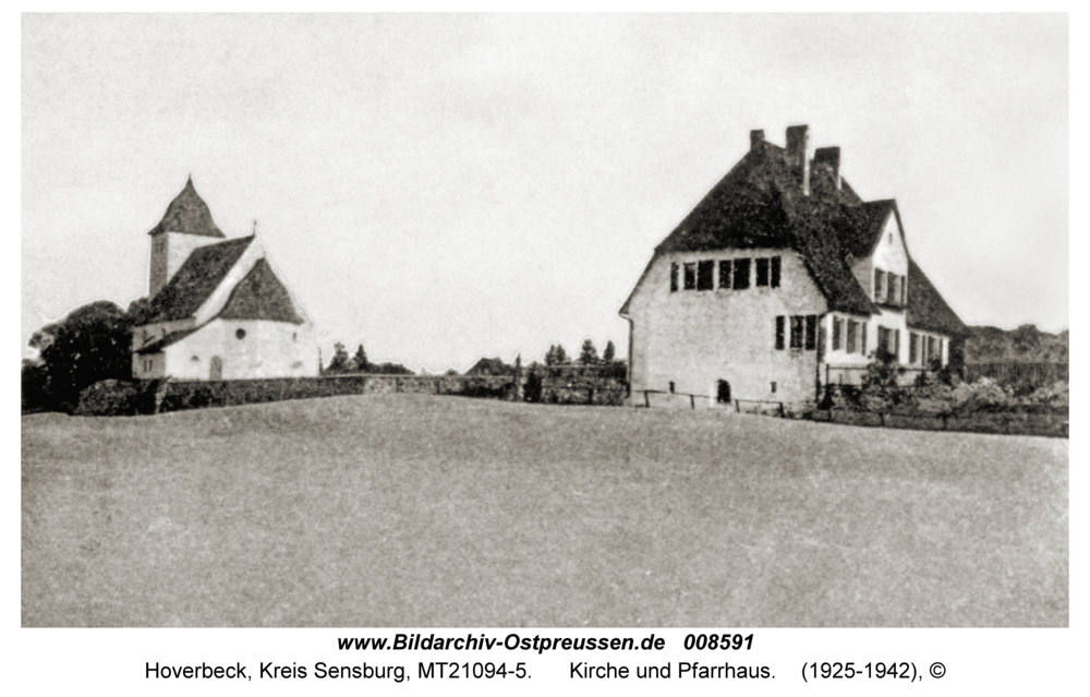 Hoverbeck, Kirche und Pfarrhaus