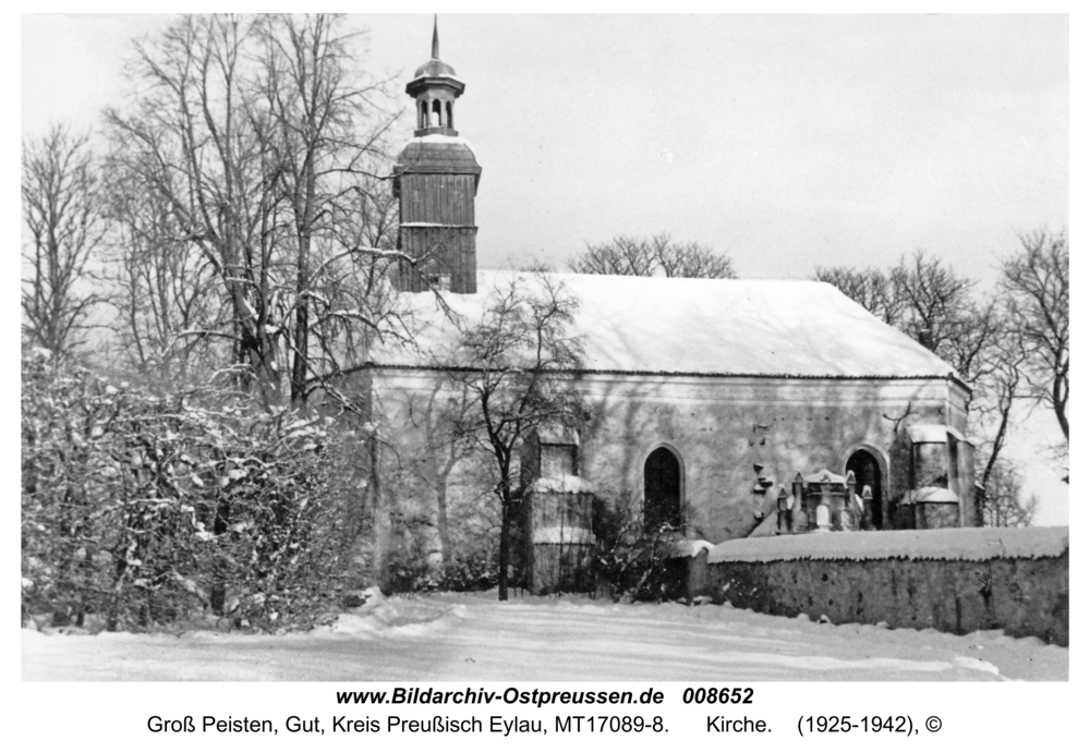 Groß Peisten, Kirche