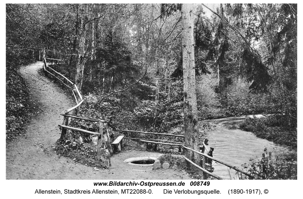 Allenstein, Die Verlobungsquelle