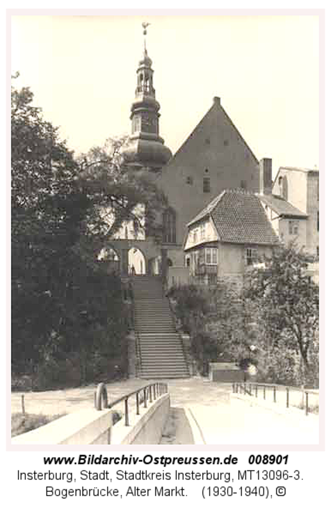 Insterburg, Bogenbrücke, Alter Markt