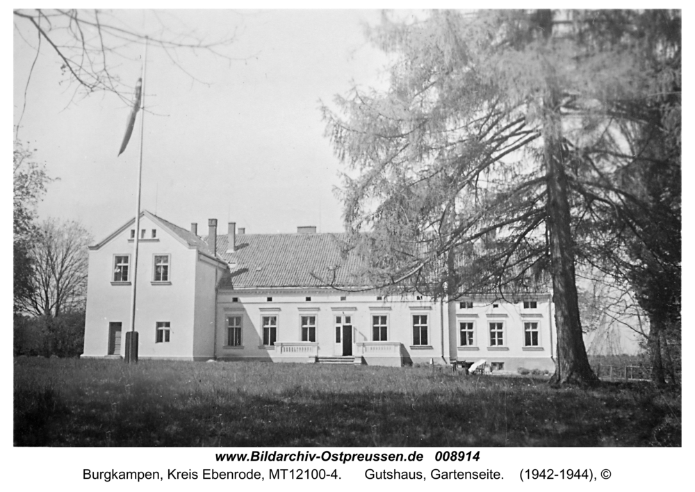 Burgkampen, Gutshaus, Gartenseite