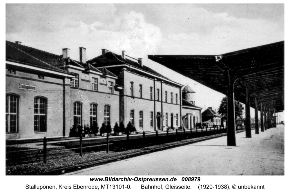 Stallupönen, Bahnhof, Gleisseite