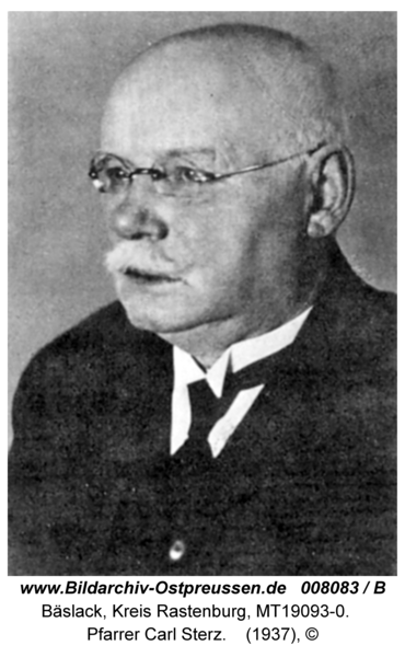 Bäslack, Pfarrer Carl Sterz