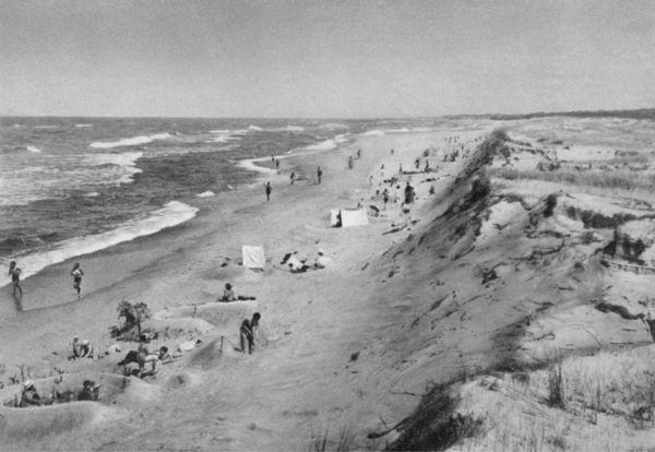 Nidden, Badestrand an der Ostsee