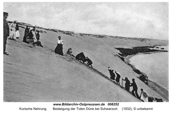 Kurische Nehrung, Besteigung der Toten Düne bei Schwarzort