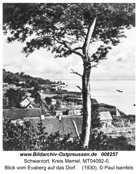 Schwarzort, Blick vom Evaberg auf das Dorf