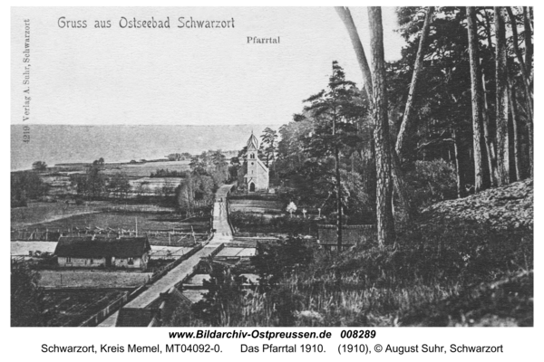 Schwarzort, Das Pfarrtal 1910