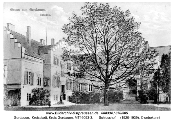 Gerdauen, Schlosshof