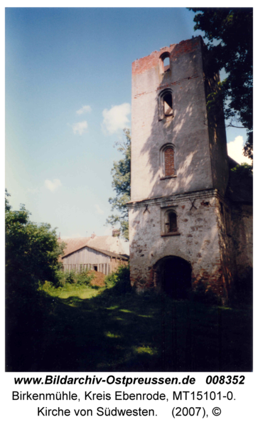 Birkenmühle, Kirche von Südwesten