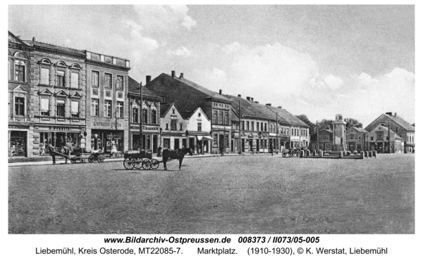 Liebemühl, Marktplatz