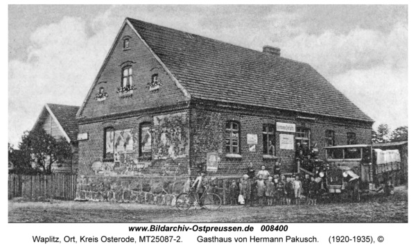 Waplitz, Gasthaus von Hermann Pakusch