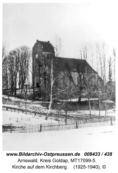 Arnswald (fr. Grabowen), Kirche auf dem Kirchberg
