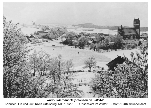 Kobulten, Ortsansicht im Winter