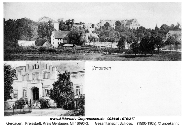Gerdauen, Gesamtansicht Schloss