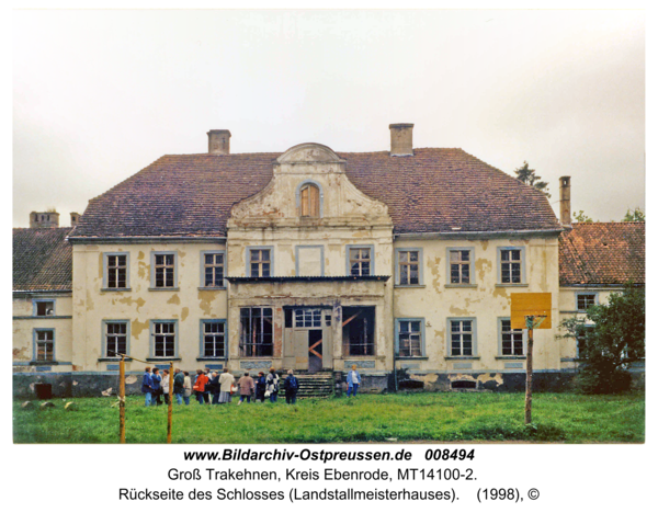 Groß Trakehnen, Rückseite des Schlosses (Landstallmeisterhauses)