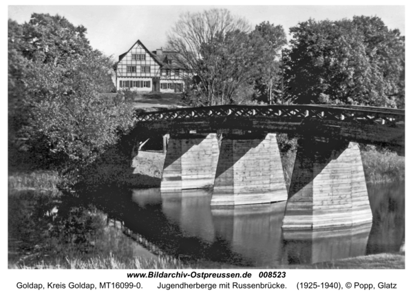 Goldap, Jugendherberge mit Russenbrücke