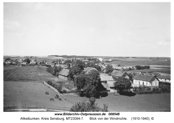 Altkelbunken, Blick von der Windmühle