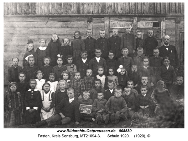 Fasten, Schule 1920