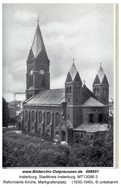 Insterburg, Reformierte Kirche, Markgrafenplatz