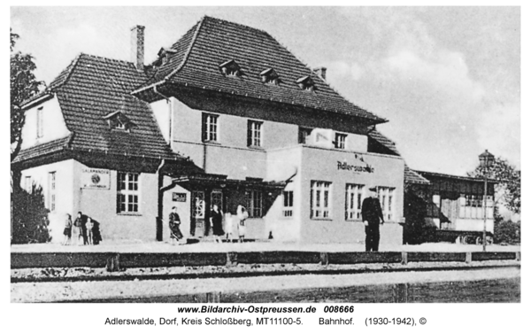 Adlerswalde, Bahnhof