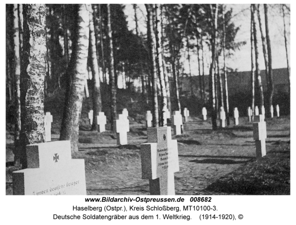 Haselberg, Deutsche Soldatengräber aus dem 1. Weltkrieg