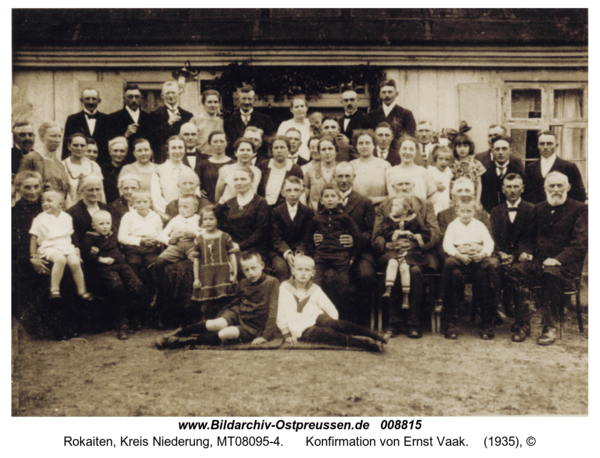 Rokaiten, Konfirmation von Ernst Vaak