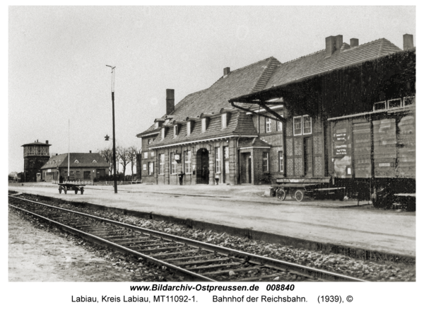 Labiau, Bahnhof der Reichsbahn