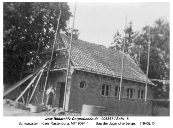 Schwarzstein, Bau der Jugendherberge