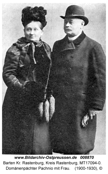 Barten, Domänenpächter Pachnio mit Frau