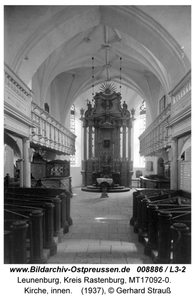 Leunenburg, Kirche, innen