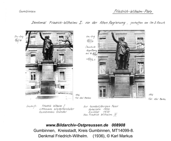 Gumbinnen, Denkmal Friedrich-Wilhelm