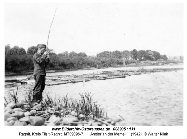 Ragnit, Angler an der Memel