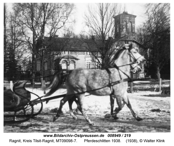 Ragnit-Althof, Pferdeschlitten 1938