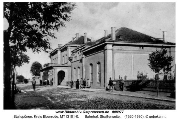 Stallupönen, Bahnhof, Straßenseite