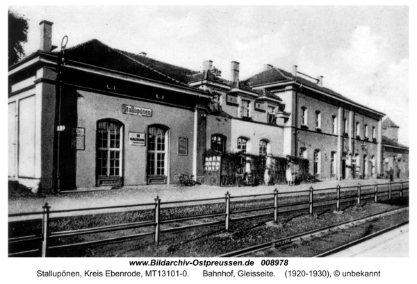 Stallupönen, Bahnhof, Gleisseite