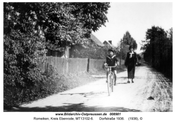 Romeiken, Dorfstraße 1936