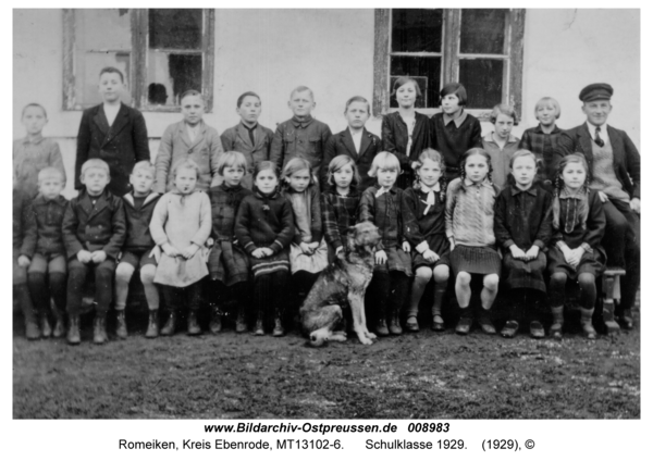 Romeiken, Schulklasse 1929