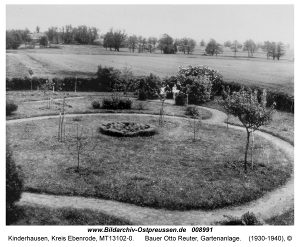 Kinderhausen, Bauer Otto Reuter, Gartenanlage