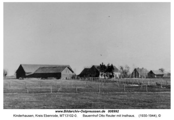 Kinderhausen, Bauernhof Otto Reuter mit Insthaus