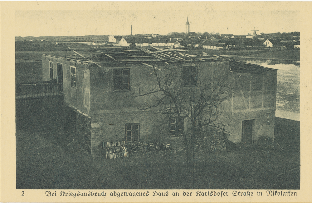 Nikolaiken Kr. Sensburg, Karlshofer Straße, Bei Kriegsausbruch abgetragenes Haus