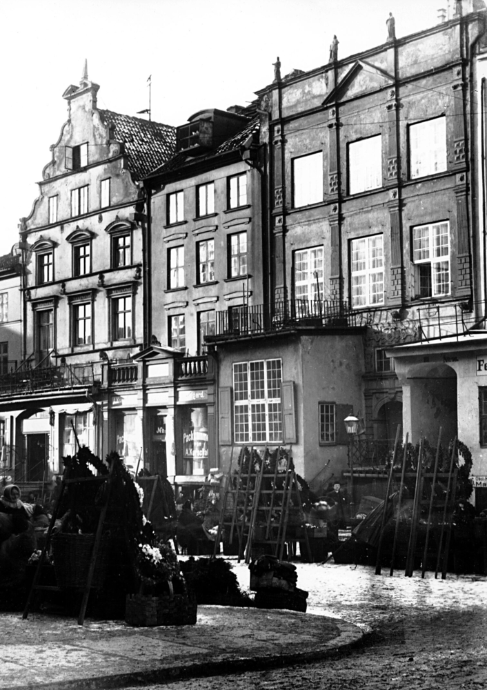 Königsberg (Pr.), Altstädtischer Markt, Weihnachtsmarkt, Häuser Nr. 13-15