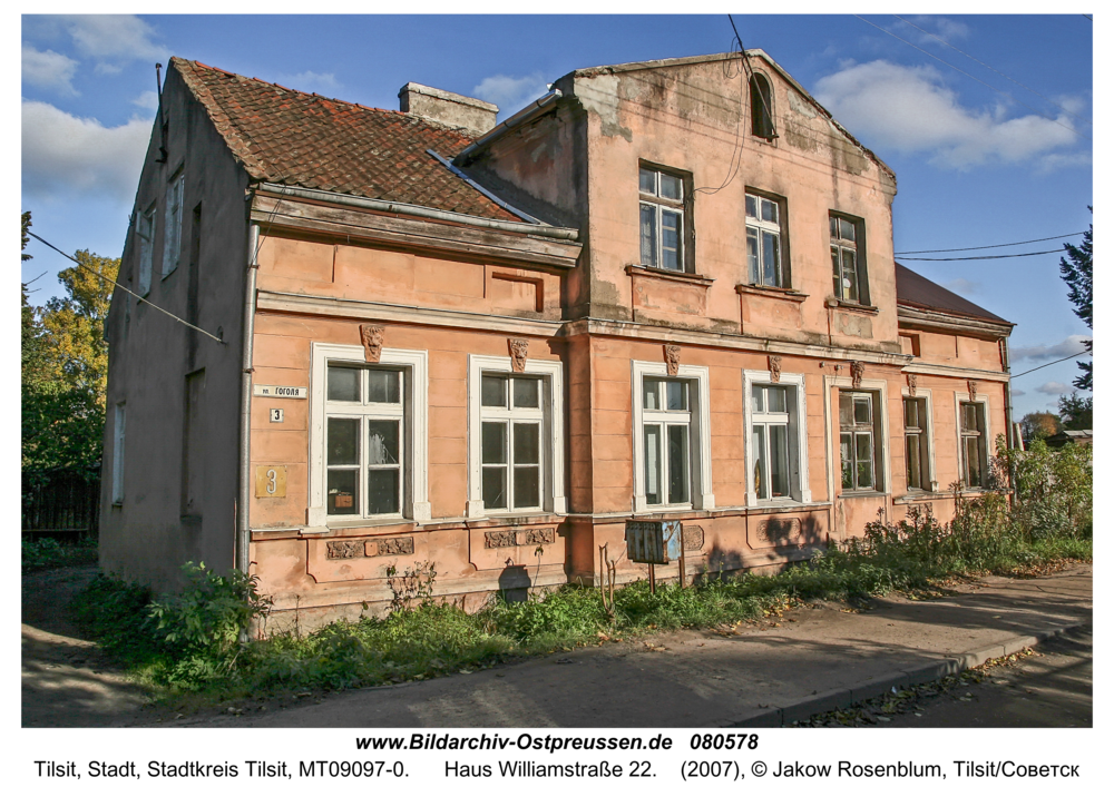 Tilsit (Советск), Haus Williamstraße 22