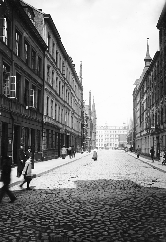 Königsberg, Turnerstraße mit den Häusern Nr. 1-4 und 6-7