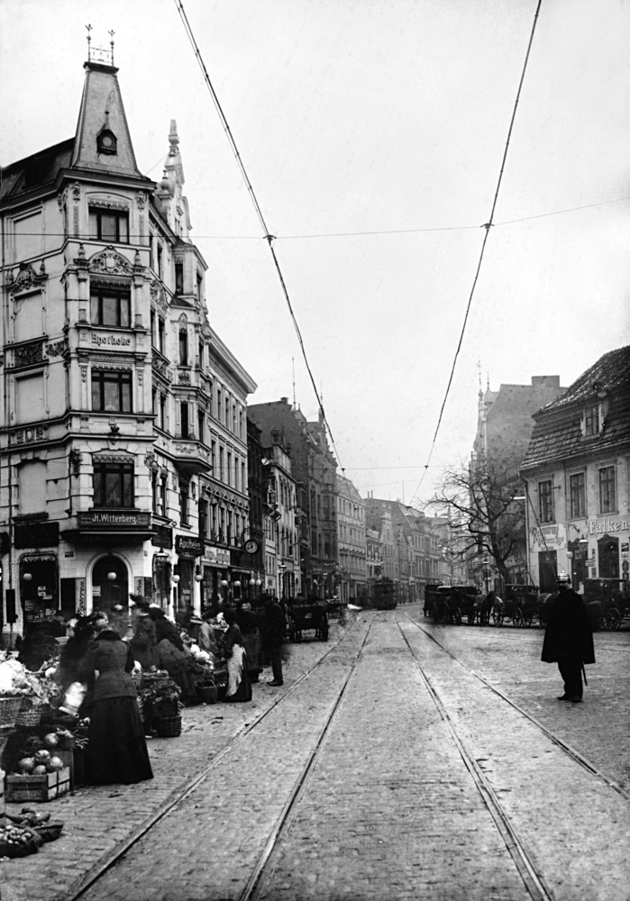 Königsberg, Marktstände auf dem Vorderroßgarten